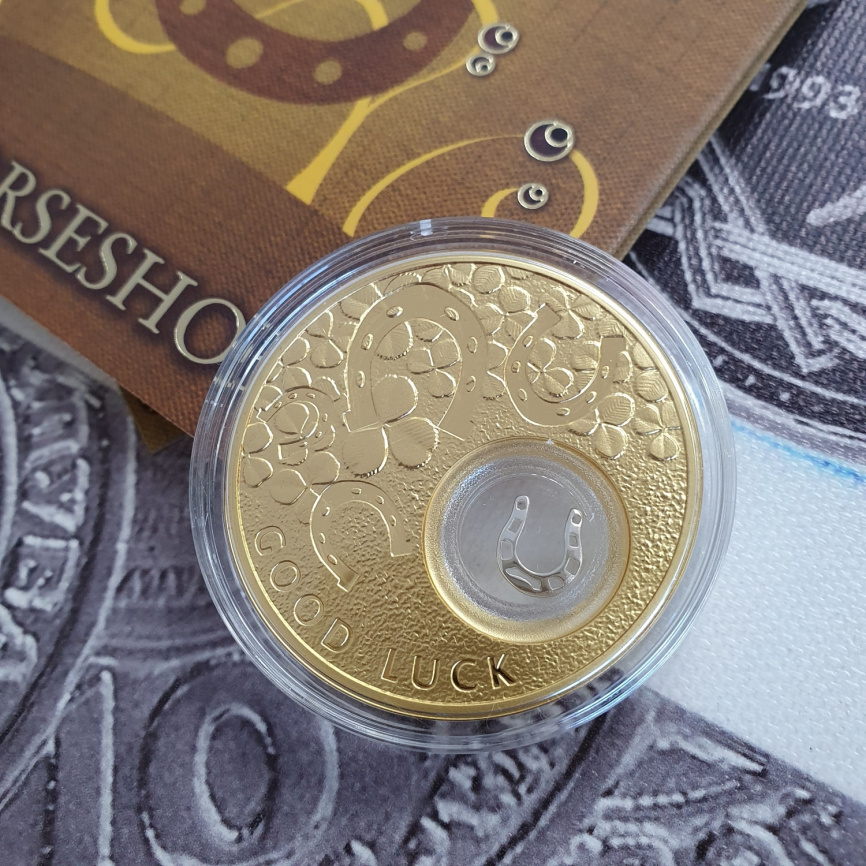Монета на удачу ПОДКОВА - 2 доллара, о. Ниуэ фото 3