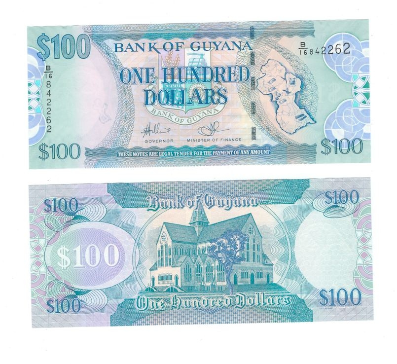 Гайана 100 долларов 2005 год фото 1