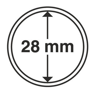Капсула для монет диаметром 28 мм - Leuchtturm фото 1