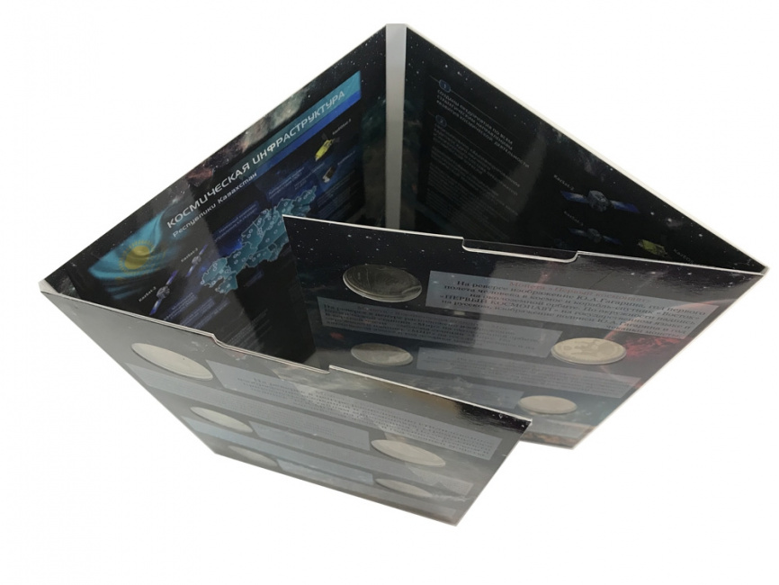 Полный набор монет Космос из сплава нейзильбер (в альбоме) фото 5