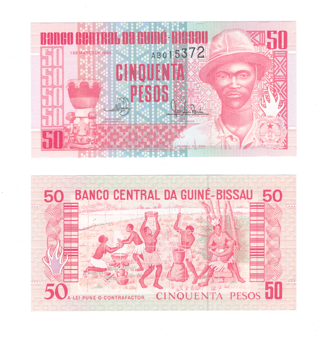 Гвинея-Бисау 50 песо 1990 год фото 1