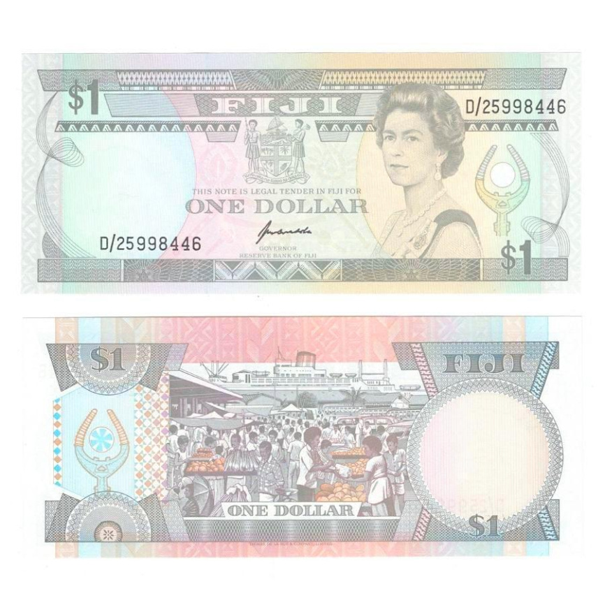 Фиджи 1 доллар 1993 год фото 1