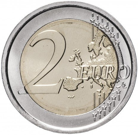 30 лет еврофлагу - 2 евро, Словения, 2015 год фото 2